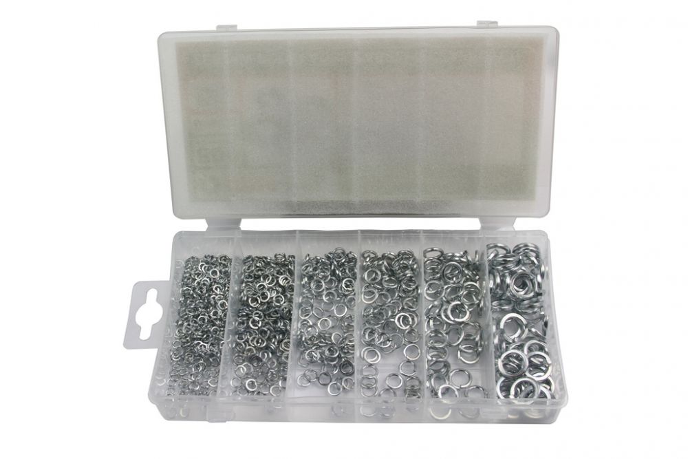 Pružné podložky - pérovky, rozměry M3-M10, 800 ks