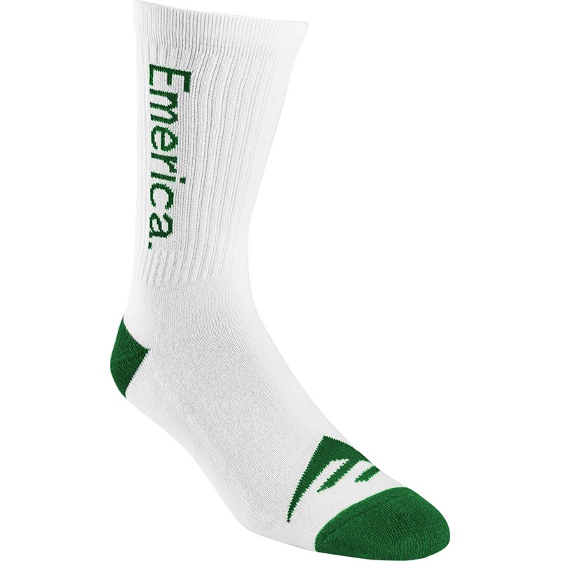 ponožky EMERICA - Emerica Pure Crew White/Green (167) velikost: OS