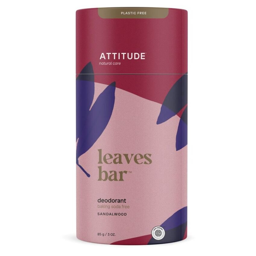 ATTITUDE Leaves bar Přírodní tuhé deo s vůní santalového dřeva 85 g