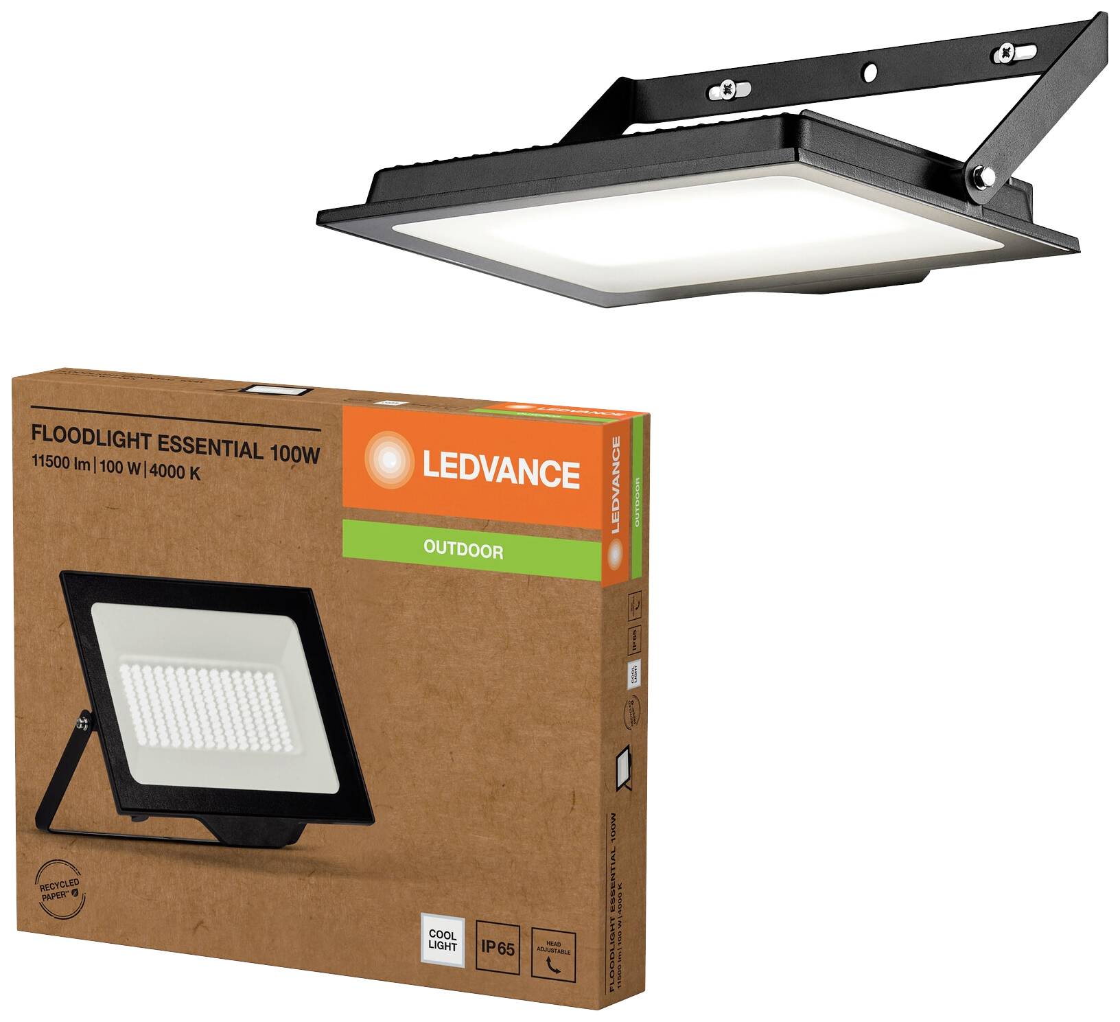 LEDVANCE FL Essential 4058075831476 LED reflektor 100 W studená bílá