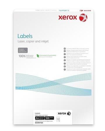 Xerox Papír samolepící štítky - Labels 24UP 70x37 (100 listů, A4), 003R97408