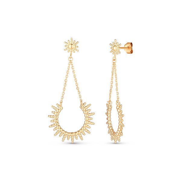 Náušnice z obecného kovu bez kamene M31-483-255220-0000