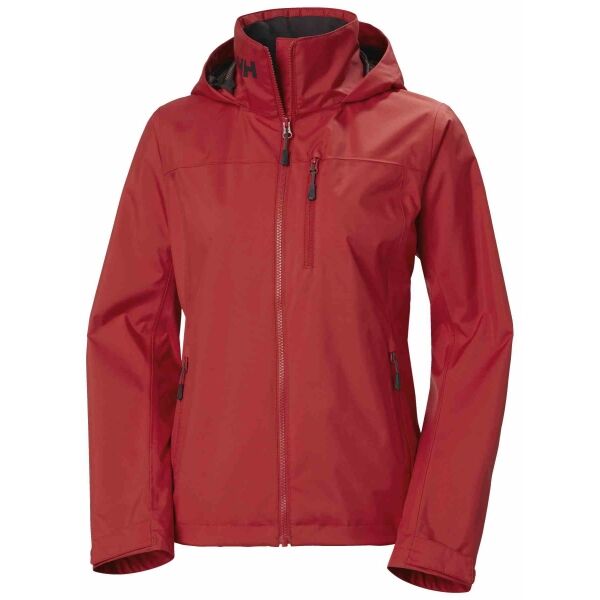 Helly Hansen CREW HOODED JACKET 2.0 W Dámská jachtařská bunda, červená, velikost