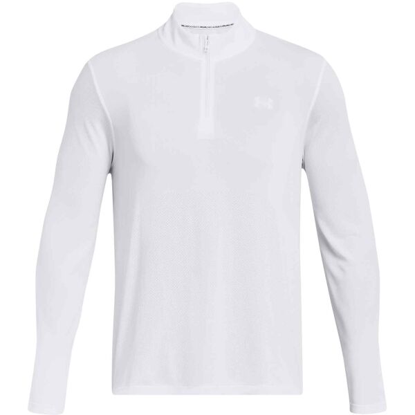 Under Armour STRIDE 1/4 ZIP Pánské tričko, bílá, velikost