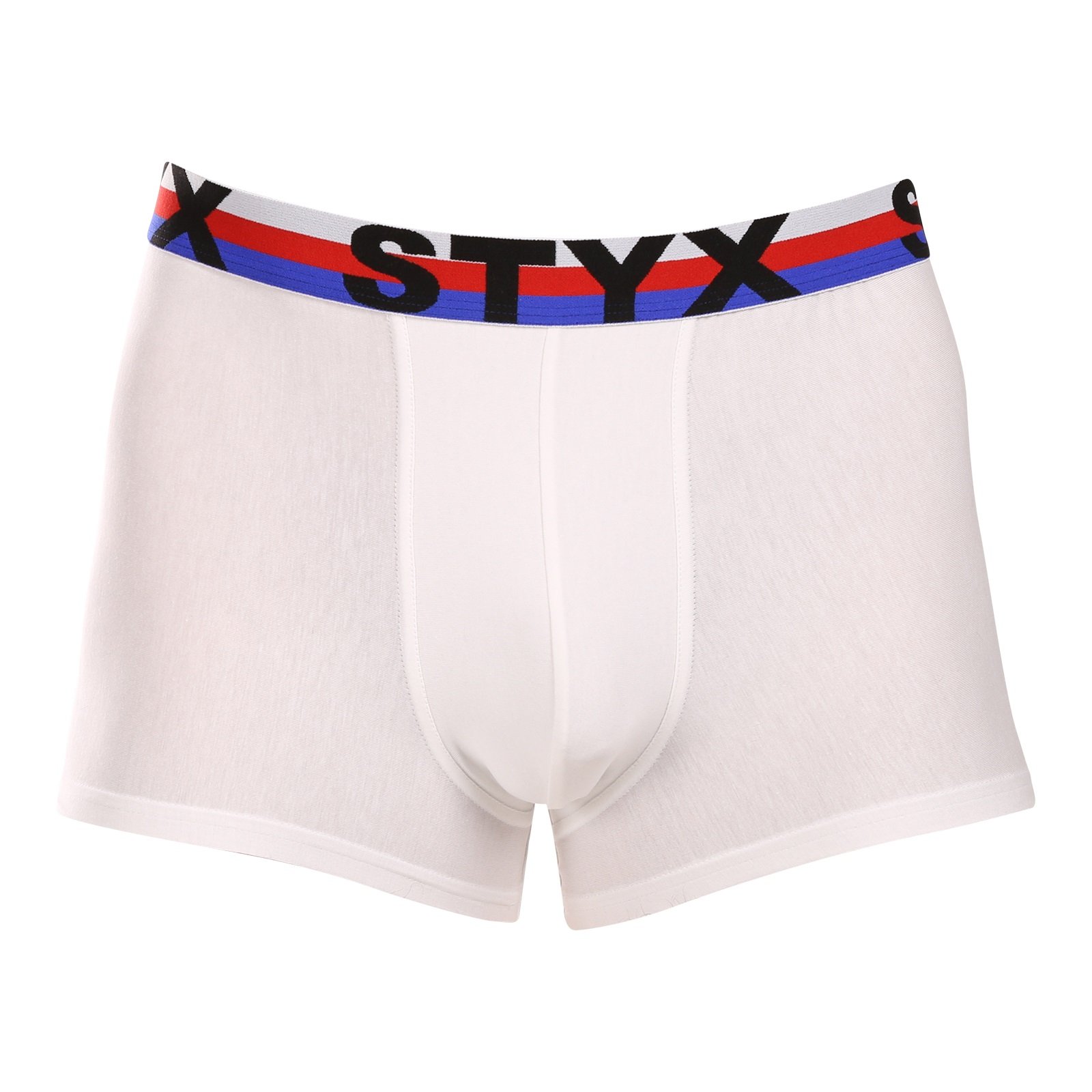 Pánské boxerky Styx sportovní guma bílé trikolóra (G2061) XL