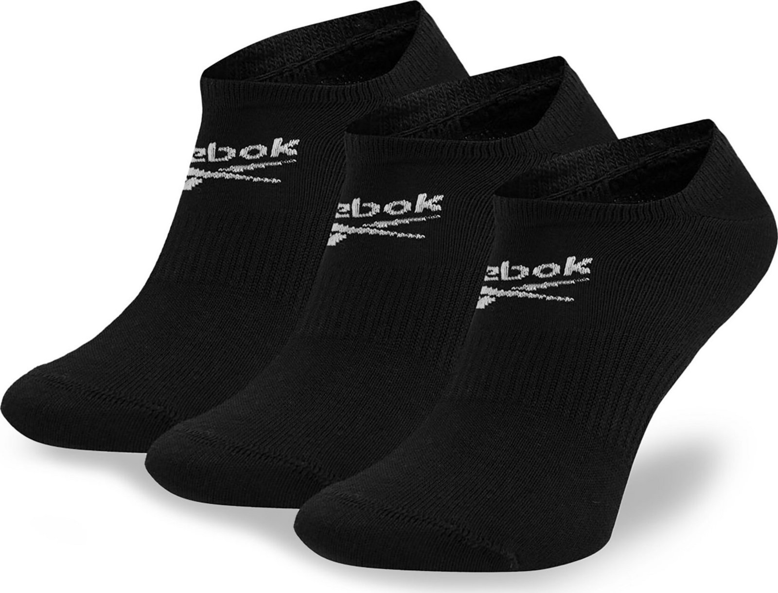 Sada 3 párů nízkých ponožek unisex Reebok R0353-SS24 (3-pack) Černá