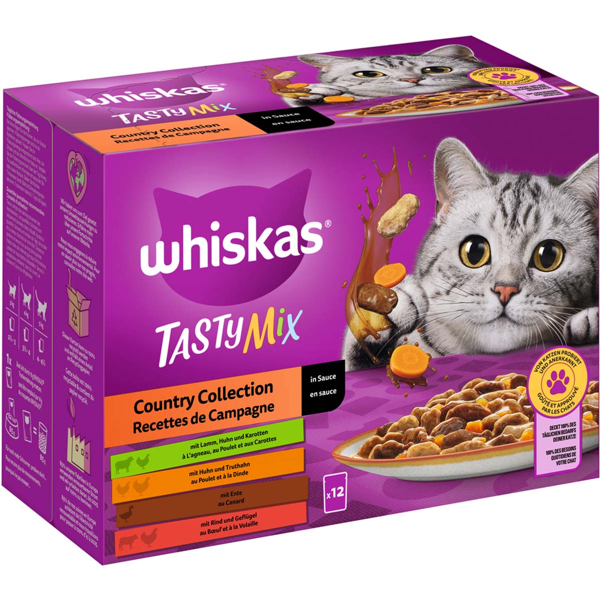 Whiskas Tasty Mix Multipack Country Collection v omáčce 12 × 85 g