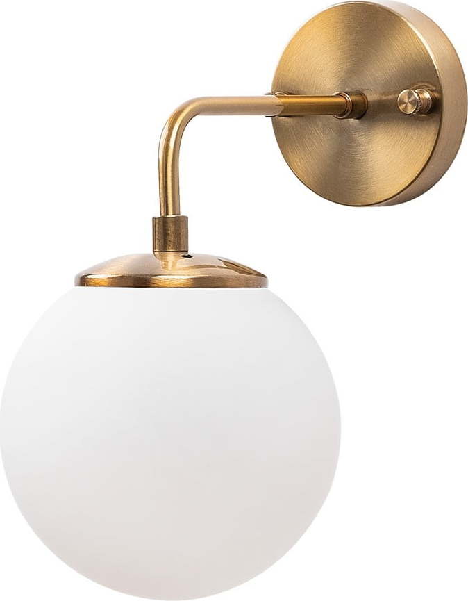 Nástěnné svítidlo v bílé a bronzové barvě ø 15 cm Viran – Opviq lights