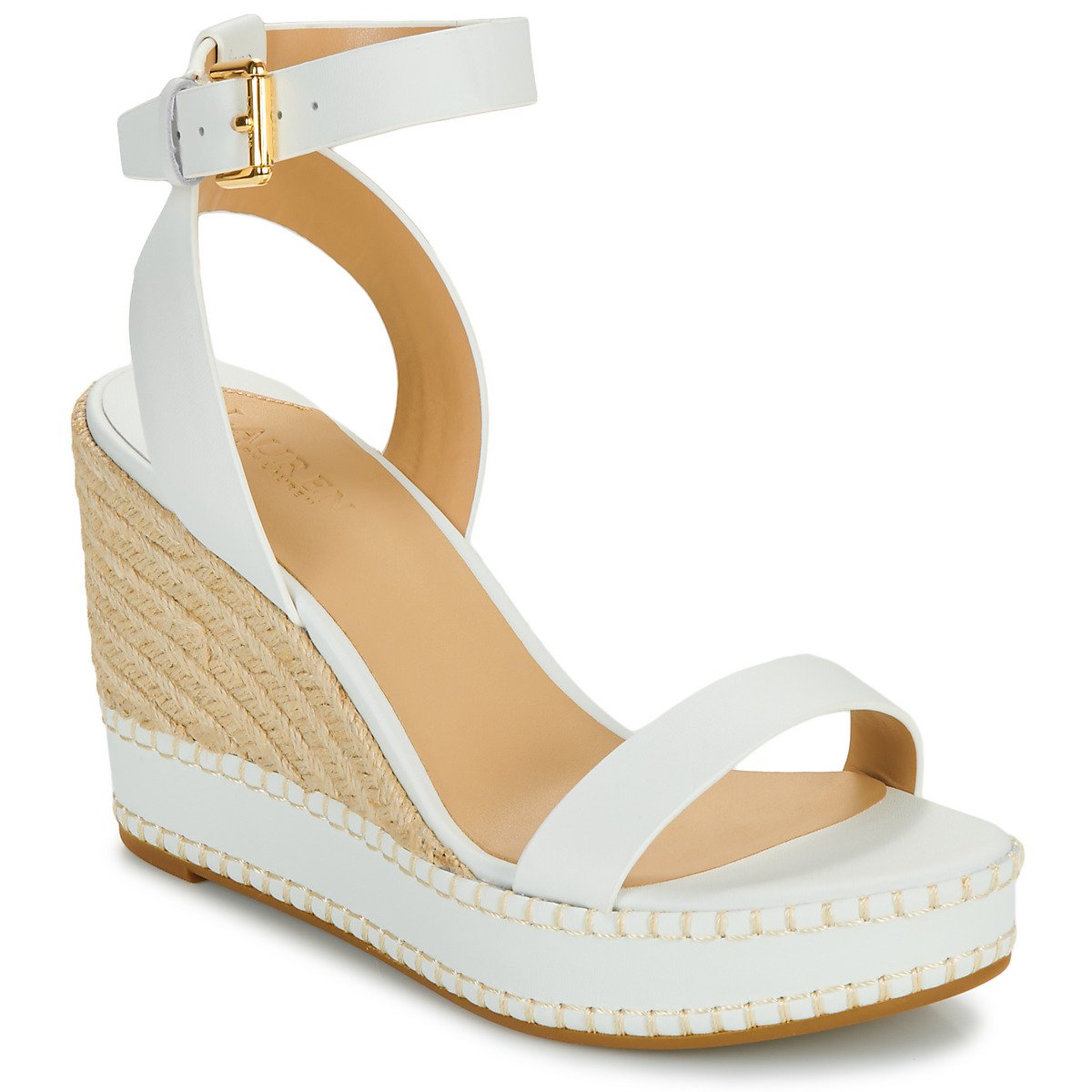 Lauren Ralph Lauren  HILARIE-ESPADRILLES-WEDGE  Bílá