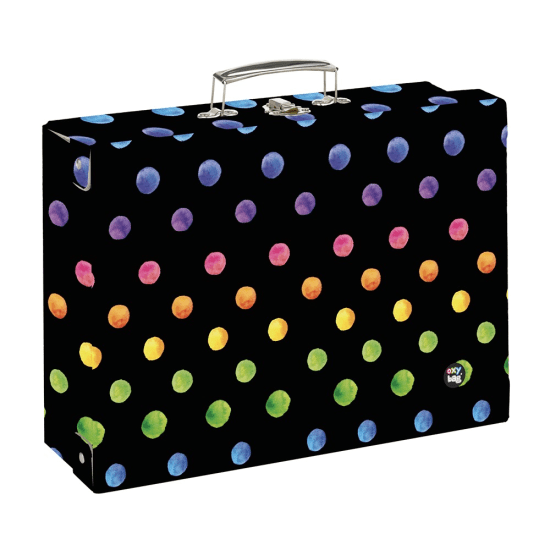 Oxybag Kufřík lamino hranatý A4 - OXY GO - Dots - 6-05824