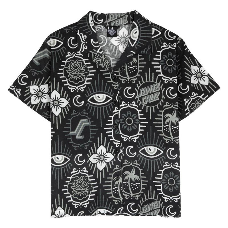 košile SANTA CRUZ - Patchwork S/S Shirt Black Patchwork (BLACK PATCHWORK)