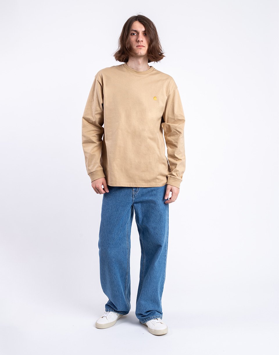 Carhartt WIP L/S Chase T-Shirt Sable/Gold S