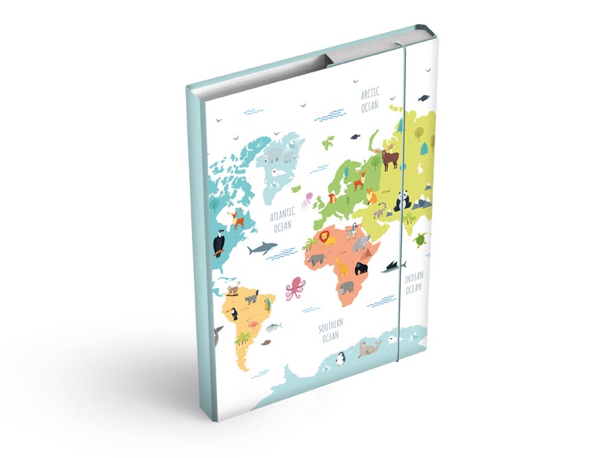 MFP 8021070 Desky na sešity box A4 Maps