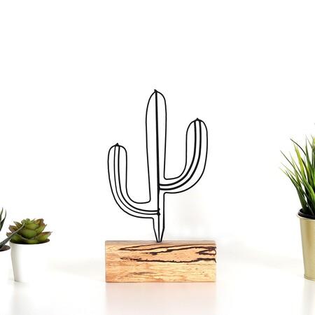 Aberto Design Decorative Object Cactus Mini - Black