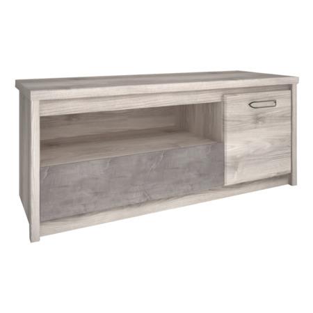 Kondela TV stolek 1D1S, kaštan nairobi/onyx, JESI