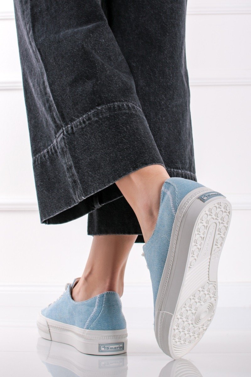 Modré platformové tenisky 1-23744