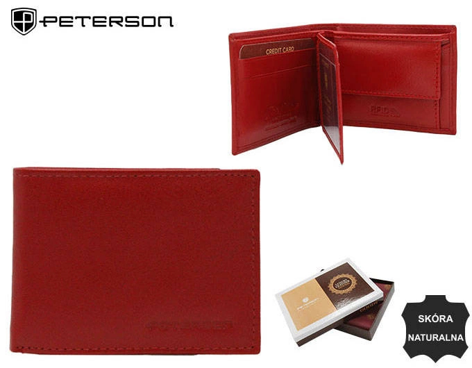Peterson Dámská kožená peněženka Chozzkaad červená One size