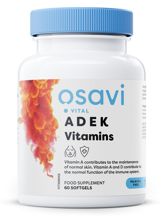 Osavi Vitamíny ADEK, 60 softgel kapslí
