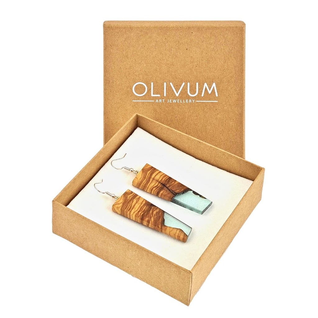 OLIVUM JEWELLERY Náušnice z olivového dřeva Elisa No. 29