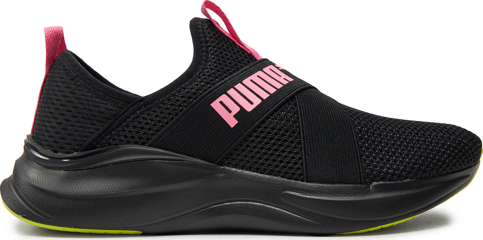Sneakersy Puma Softride Harmony Slip Wns 379606 04 PUMA Black-Electric Lime-Fast Pink
