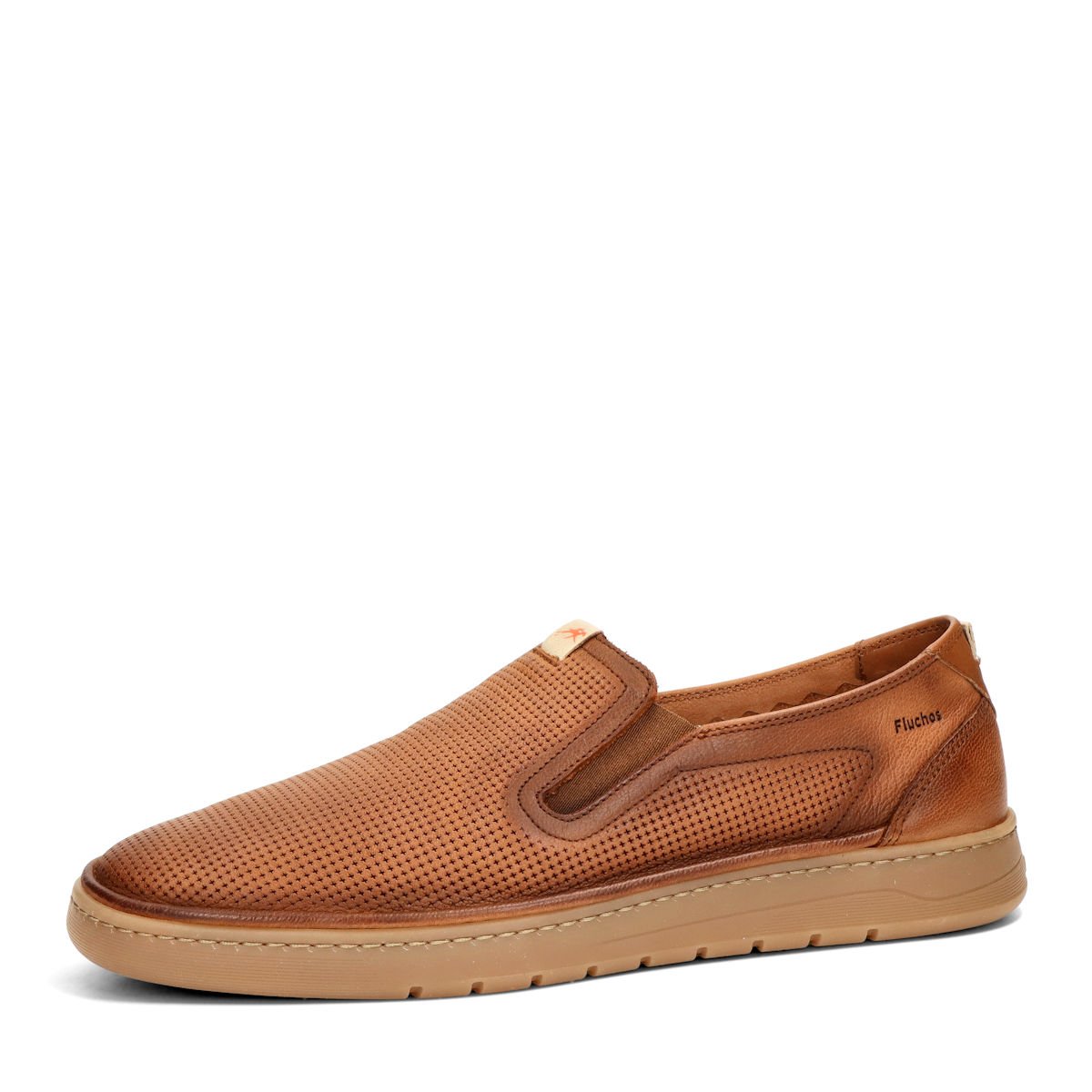 Fluchos pánské kožené polobotky - hnědé - 41