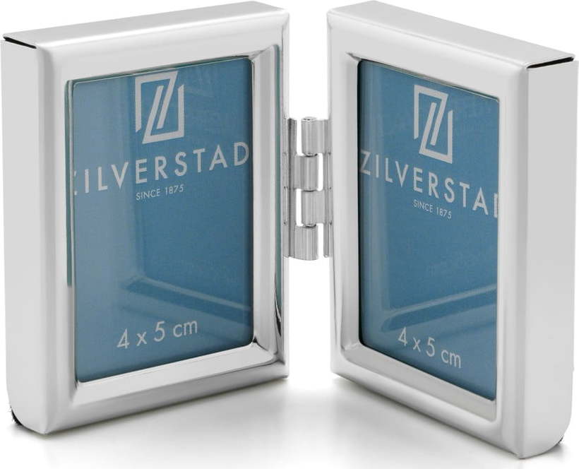 Kovový stojací rámeček ve stříbrné barvě 9x5 cm Mini – Zilverstad