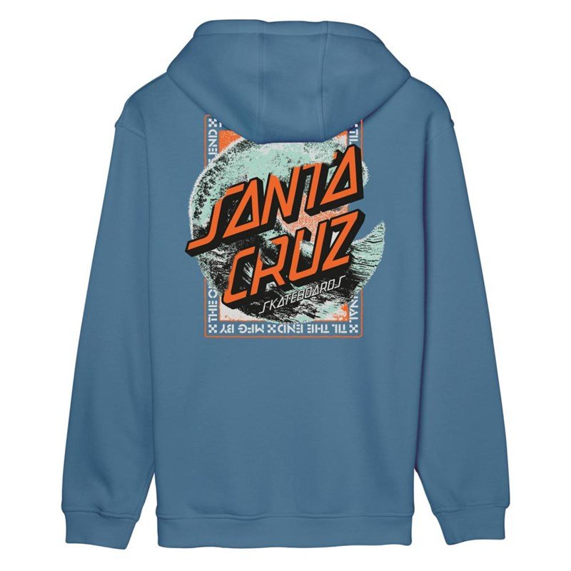 mikina SANTA CRUZ - Breaker Dot Hood Dusty Blue (DUSTY BLUE)