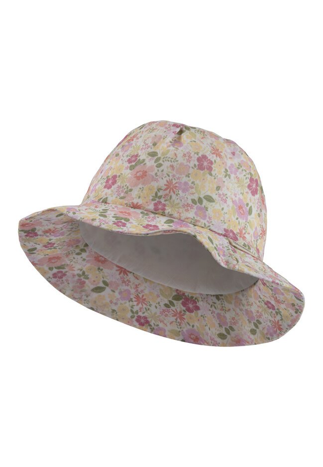 STERNTALER Klobouk letní květiny ecru holka