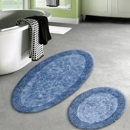 L'essentiel Maison Bathmat Set (2 Pieces) Y-Zigzag-80X465Vv000015 Blue