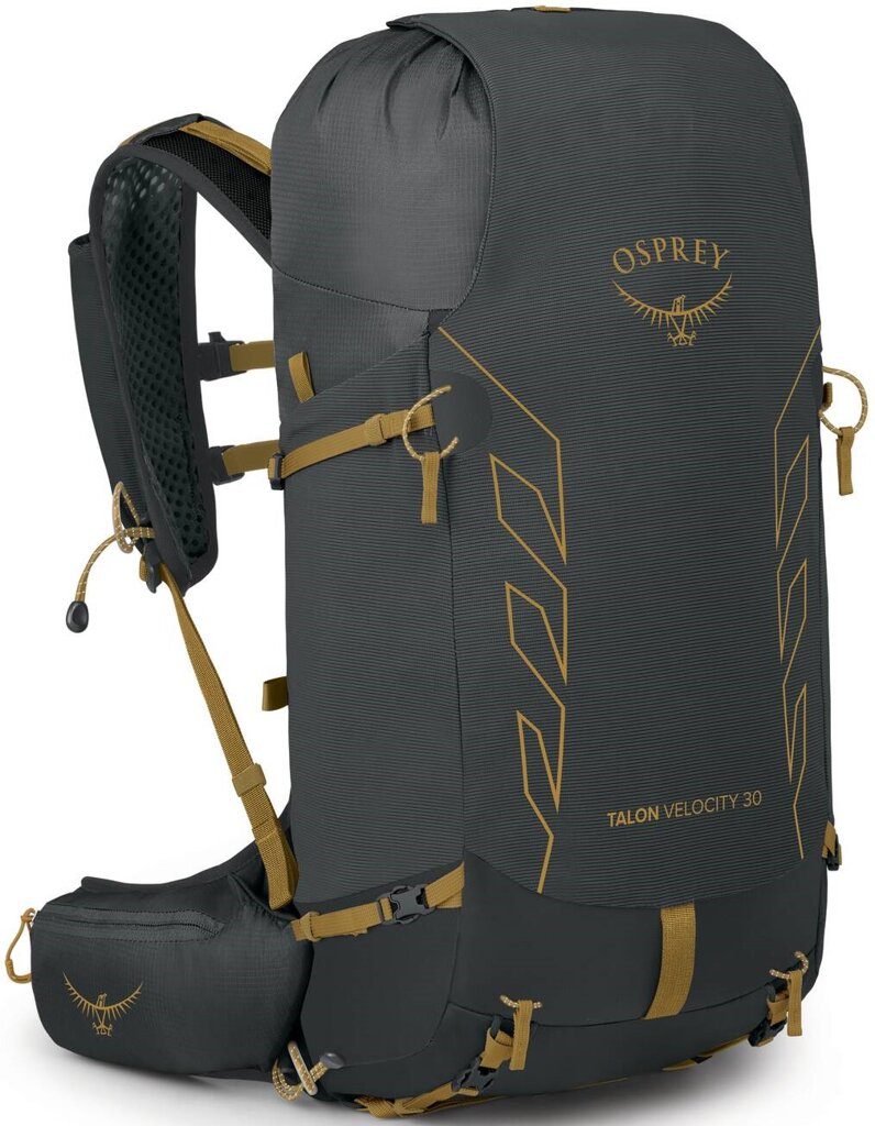 Osprey TALON VELOCITY 30 dark charcoal/tumbleweed yellow Velikost: S/M