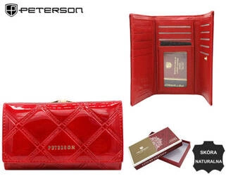 Peterson Dámská kožená peněženka Shearchez červená One size
