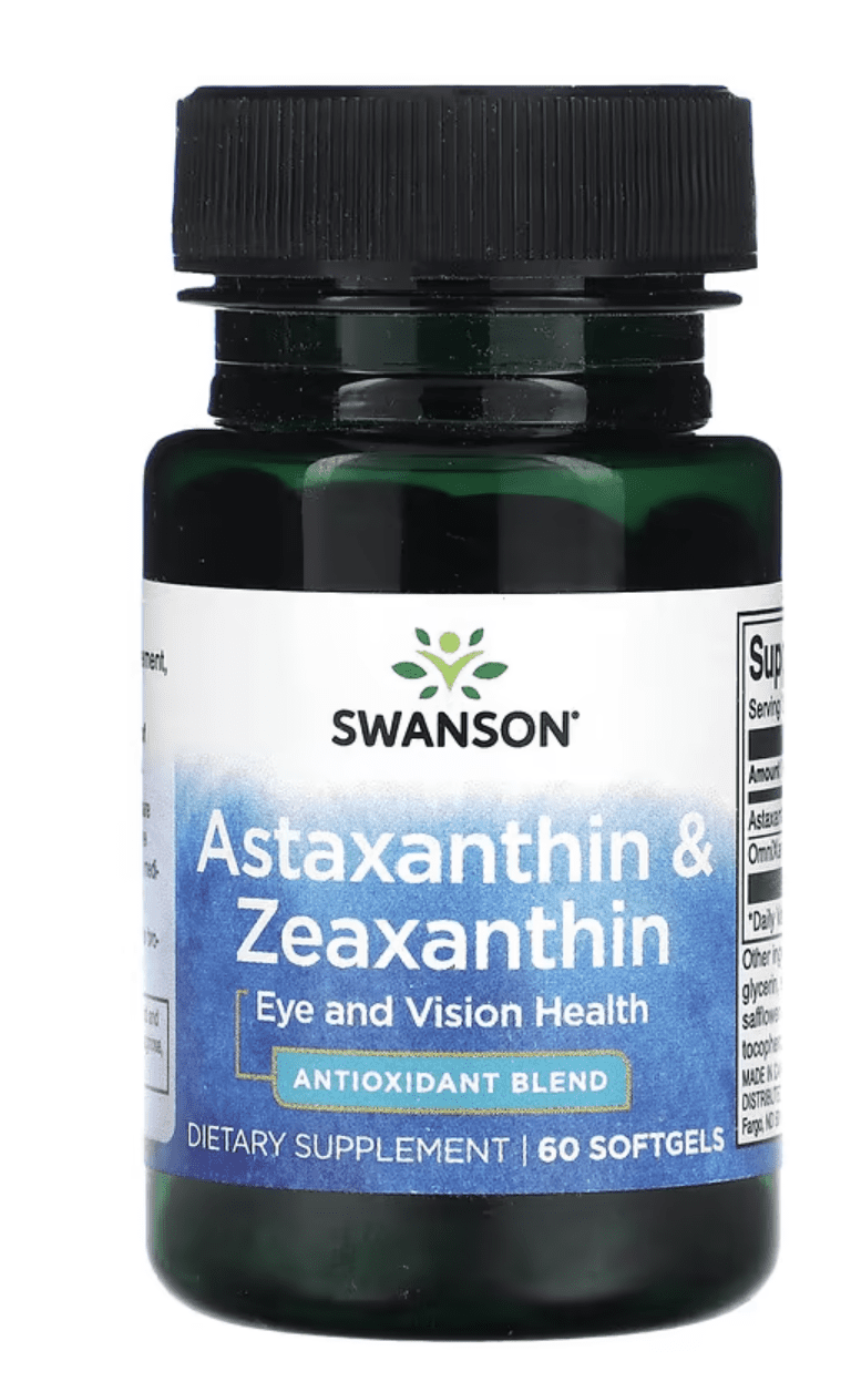 Swanson Astaxanthin&Zeaxanthin, 60 kapslí