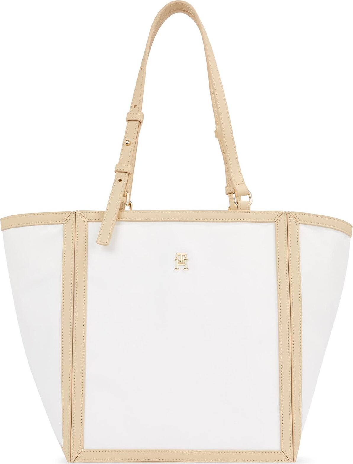 Kabelka Tommy Hilfiger Th Essential S Tote Cb AW0AW16415 Neutral Mix 0GB