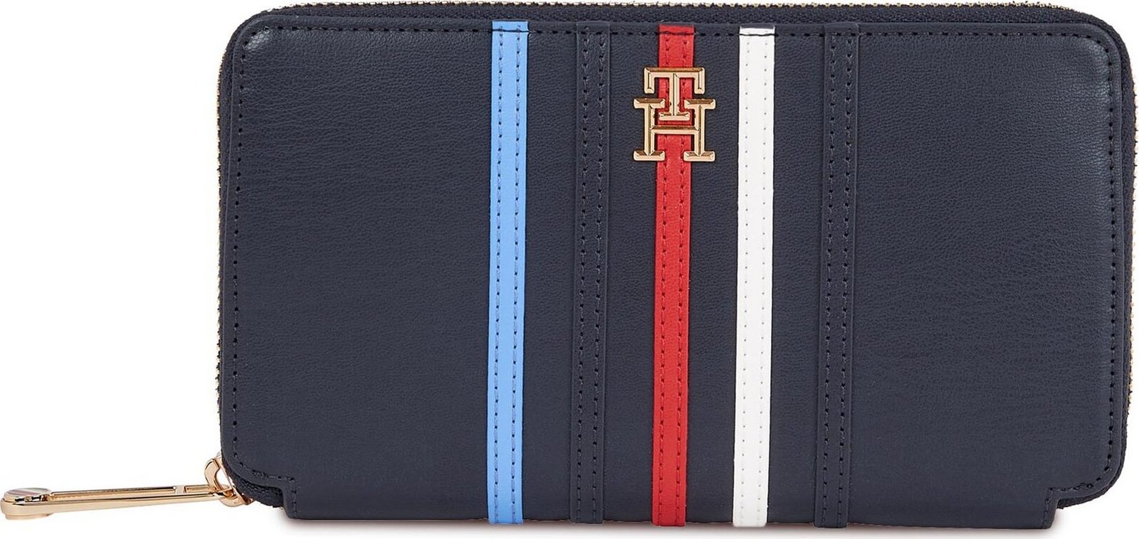 Velká dámská peněženka Tommy Hilfiger Iconic Tommy Large Za Corp AW0AW16165 Space Blue DW6