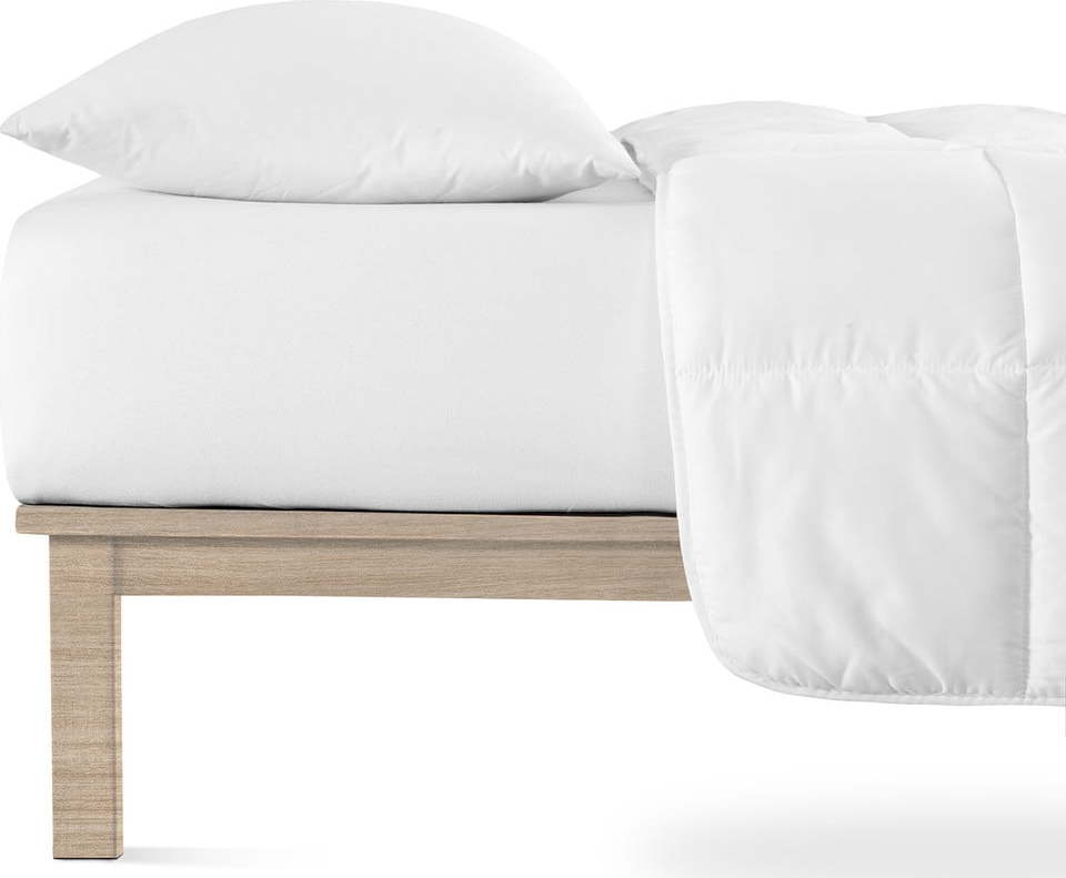 Bílé napínací prostěradlo jersey 200x220 cm Boxspring – Andrea Simone