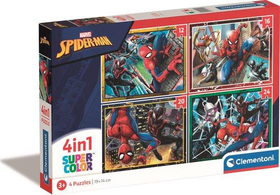 CLEMENTONI Puzzle Spiderman 4v1 (12+16+20+24 dílků)