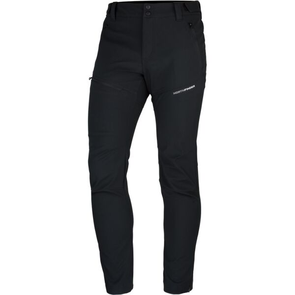Northfinder DARIN Pánské turistické kalhoty, černá, velikost