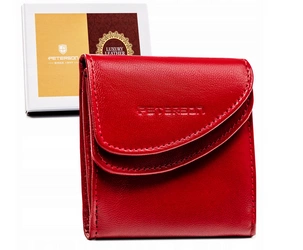 Peterson Pánská kožená peněženka Clawsnout tmavě červená One size