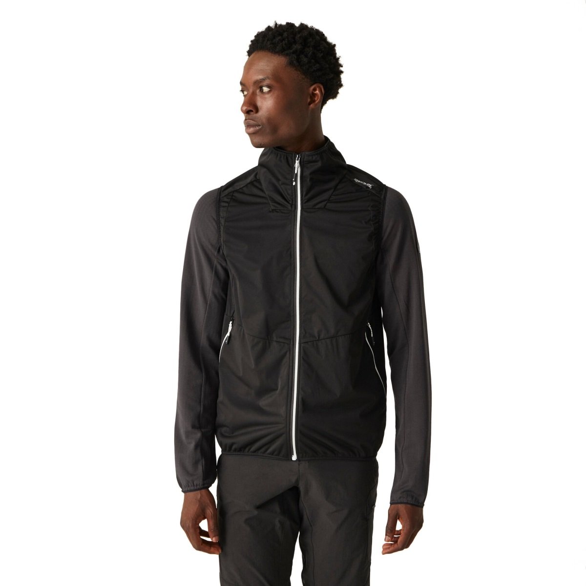 Pánská softshellová vesta regatta lankin vi černá m