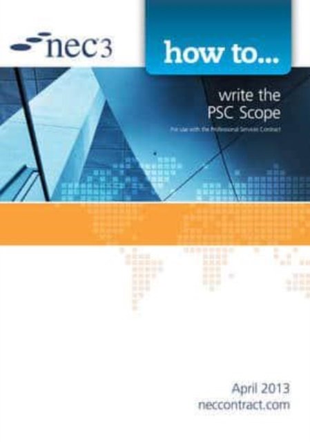 How to write the PSC Scope (NEC)(Paperback / softback)