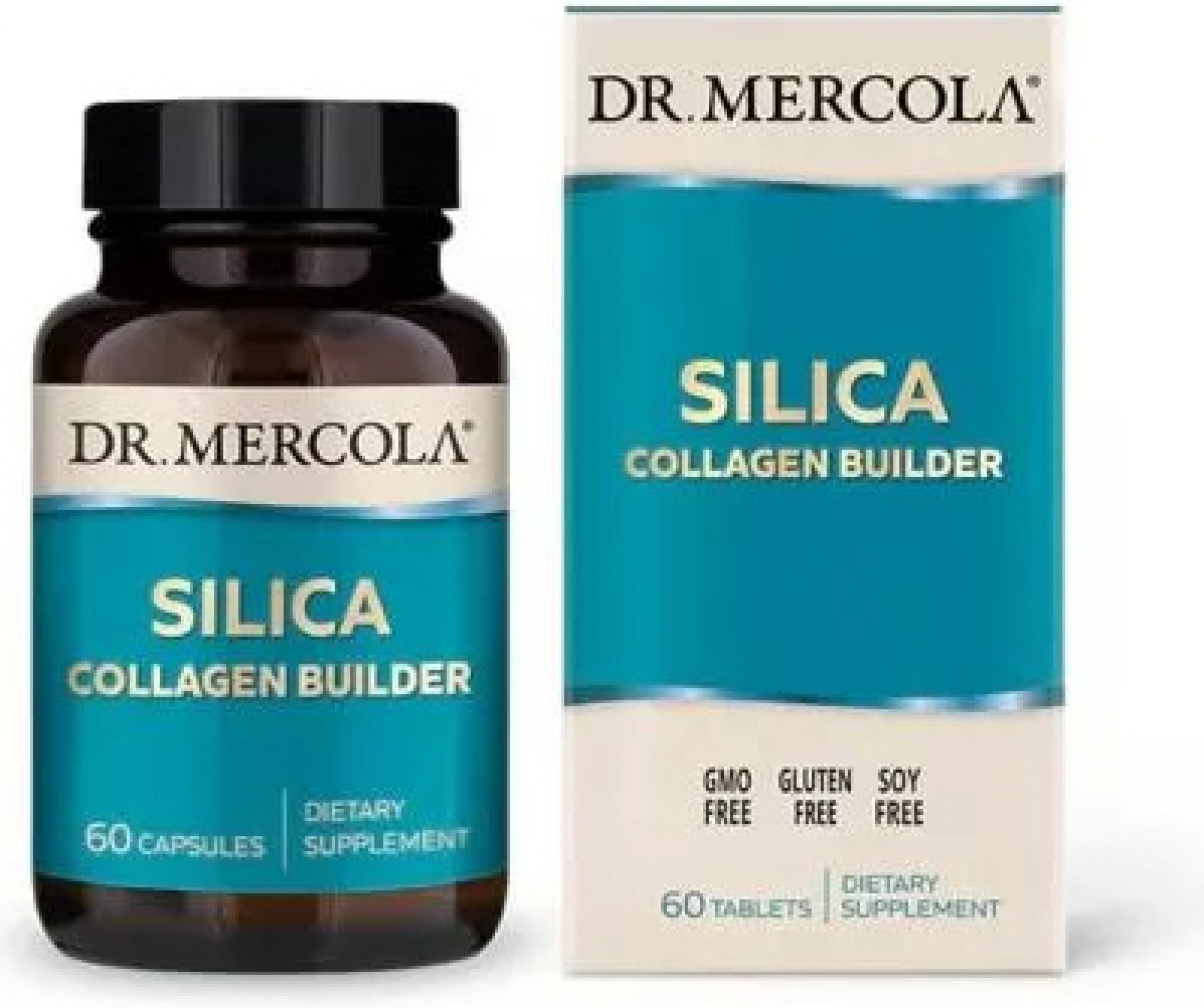 Dr. Mercola Silica Collagen Builder, 60 kapslí