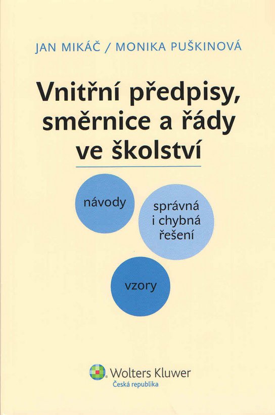 Vnitřní předpisy, směrnice a řády ve školství