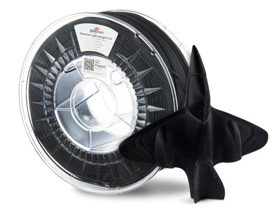 Tisková struna (filament) Spectrum Light Weight PLA 1.75mm TRAFFIC BLACK 1kg, 81007