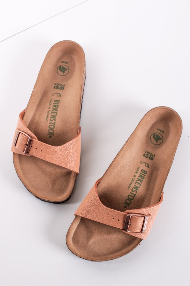 Skořicové veganské pantofle Madrid Birko-Flor