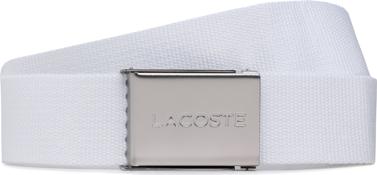 Pánský pásek Lacoste RC2012 Bright White 001