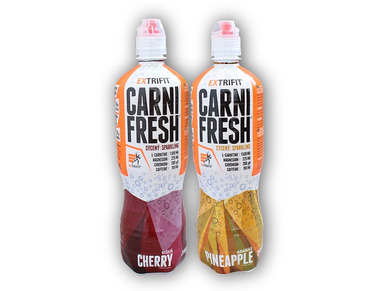 Extrifit Carnifresh Sparkling with Caffein 850ml Varianta: višeň