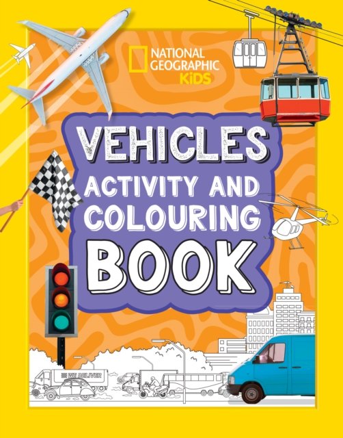 Vehicles Activity and Colouring Book (National Geographic Kids)(Paperback / softback)