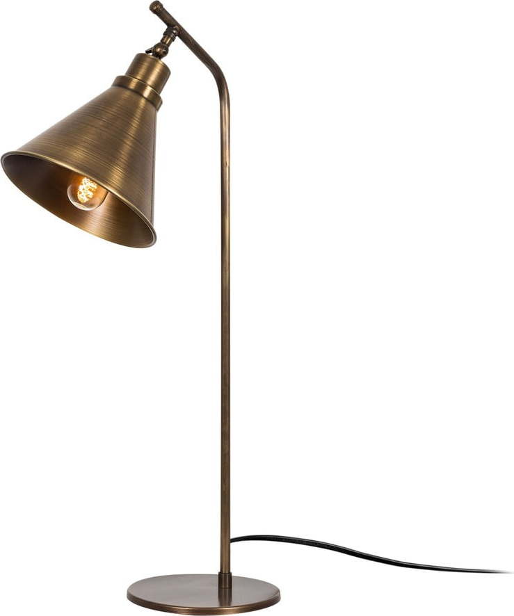Stolní lampa v bronzové barvě s kovovým stínidlem (výška 50 cm) Sivani – Opviq lights