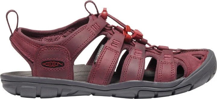 KEEN Clearwater CNX Leather W Dámské sandály wine/red dahlia 37 10011673KEN01S65