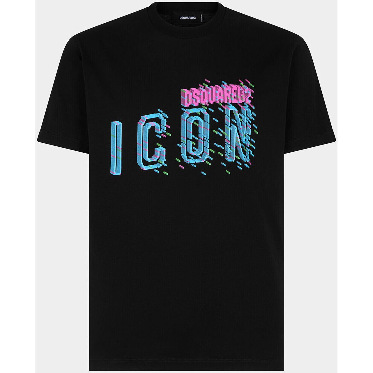 Dsquared  T-Shirt Pixeled Icon Cool Fit Tee noir  Černá